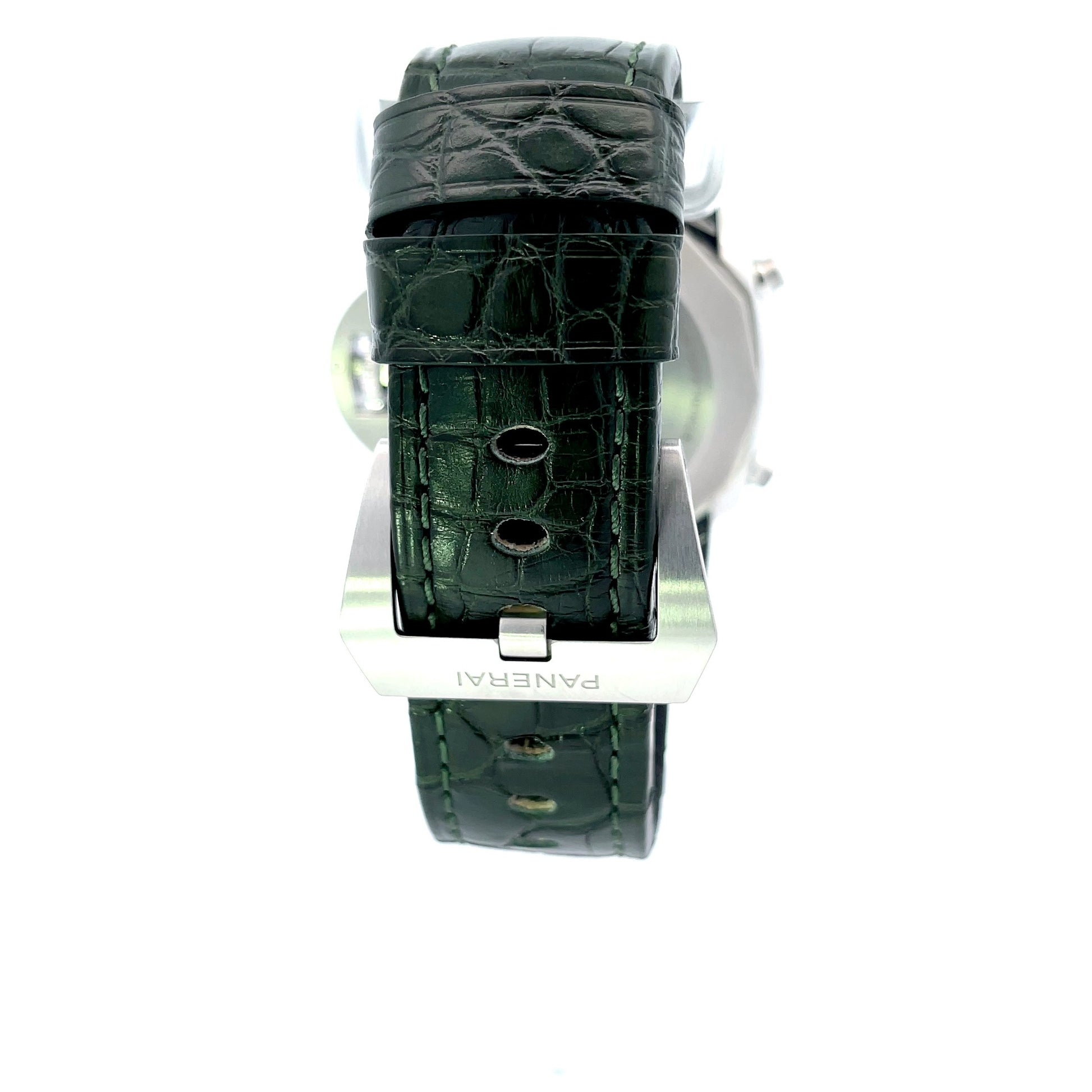 Panerai Luminor Chrono Flyback 44mm Verde Militare PAM01296 - Beverly Hills Watch Company