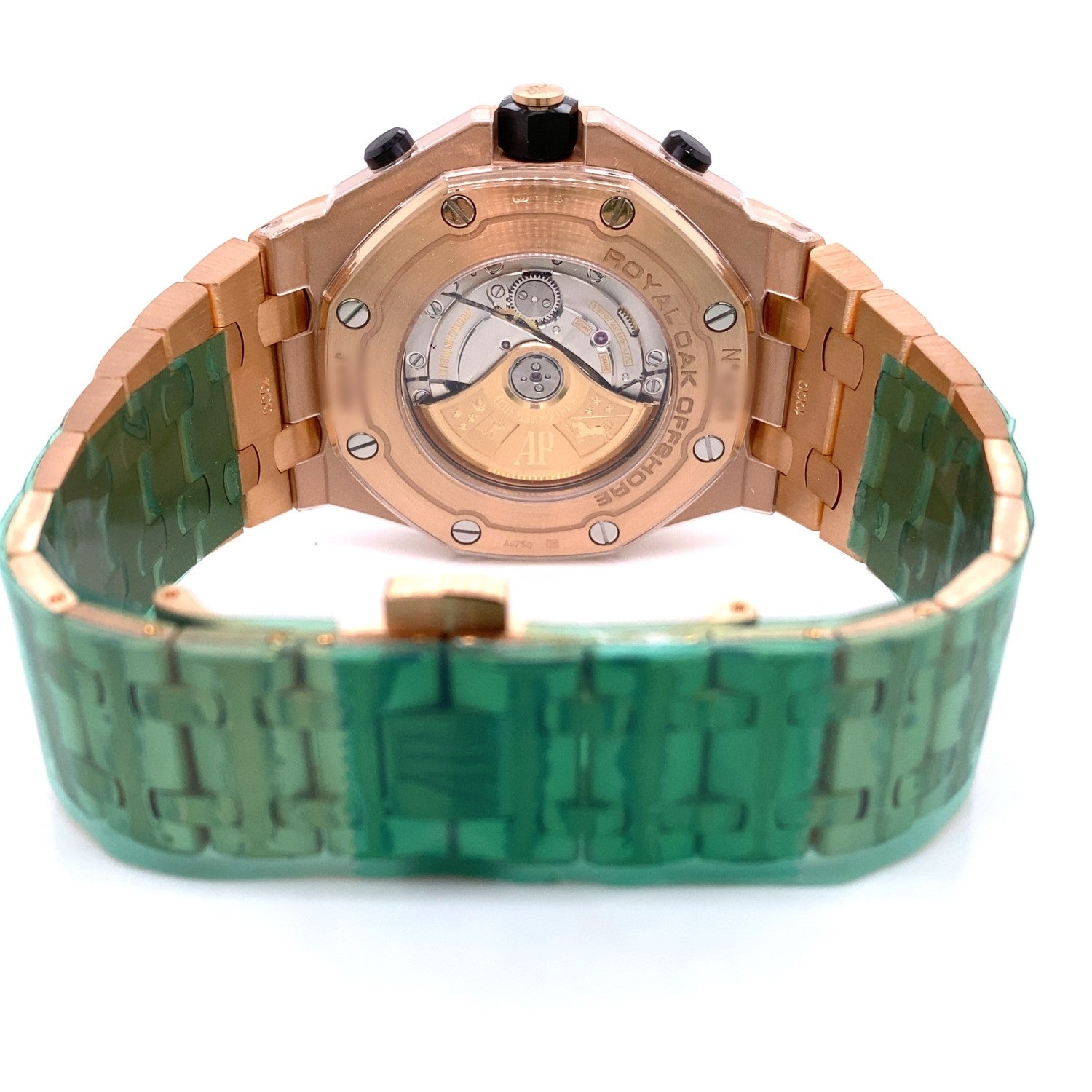 Audemars Piguet Royal Oak Offshore 18k Rose Gold Chronograph Automatic on Bracelet 26470OR.OO.1000OR.01 - Beverly Hills Watch Company