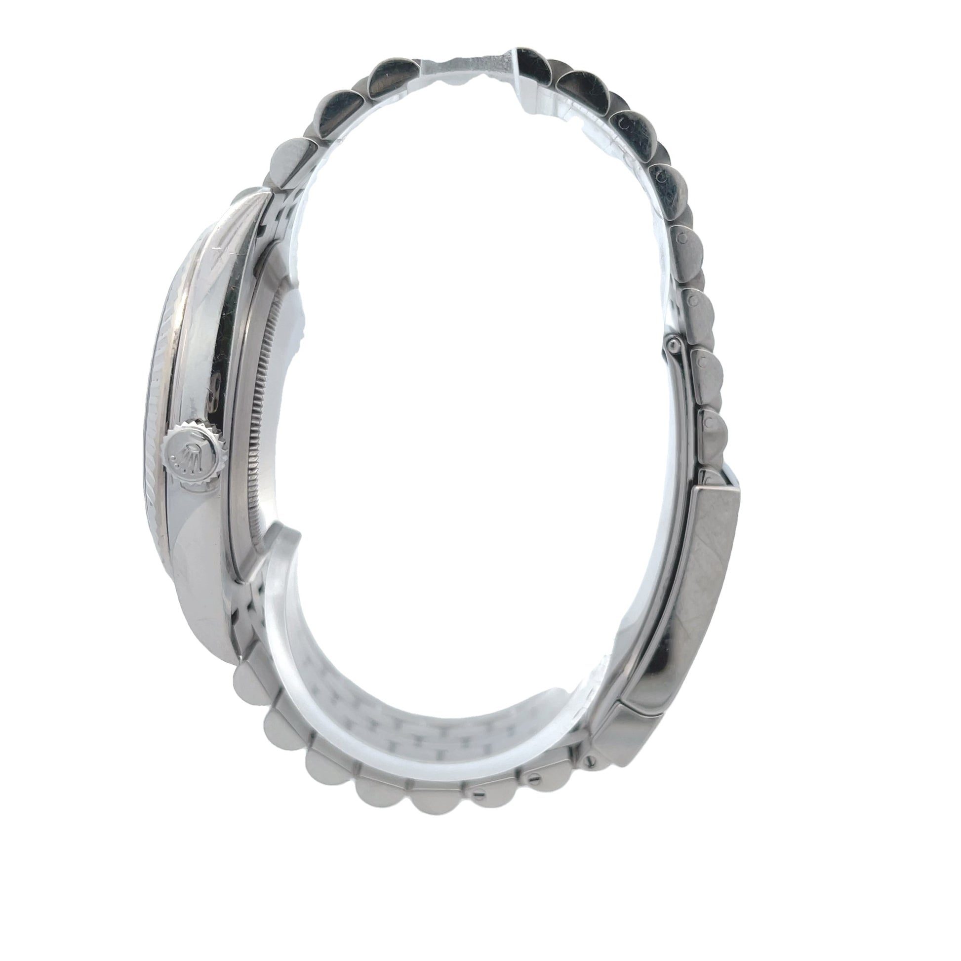 Rolex Datejust 41mm White Gold Fluted Slate Dial Jubilee Bracelet 126334 - Beverly Hills Watch Company