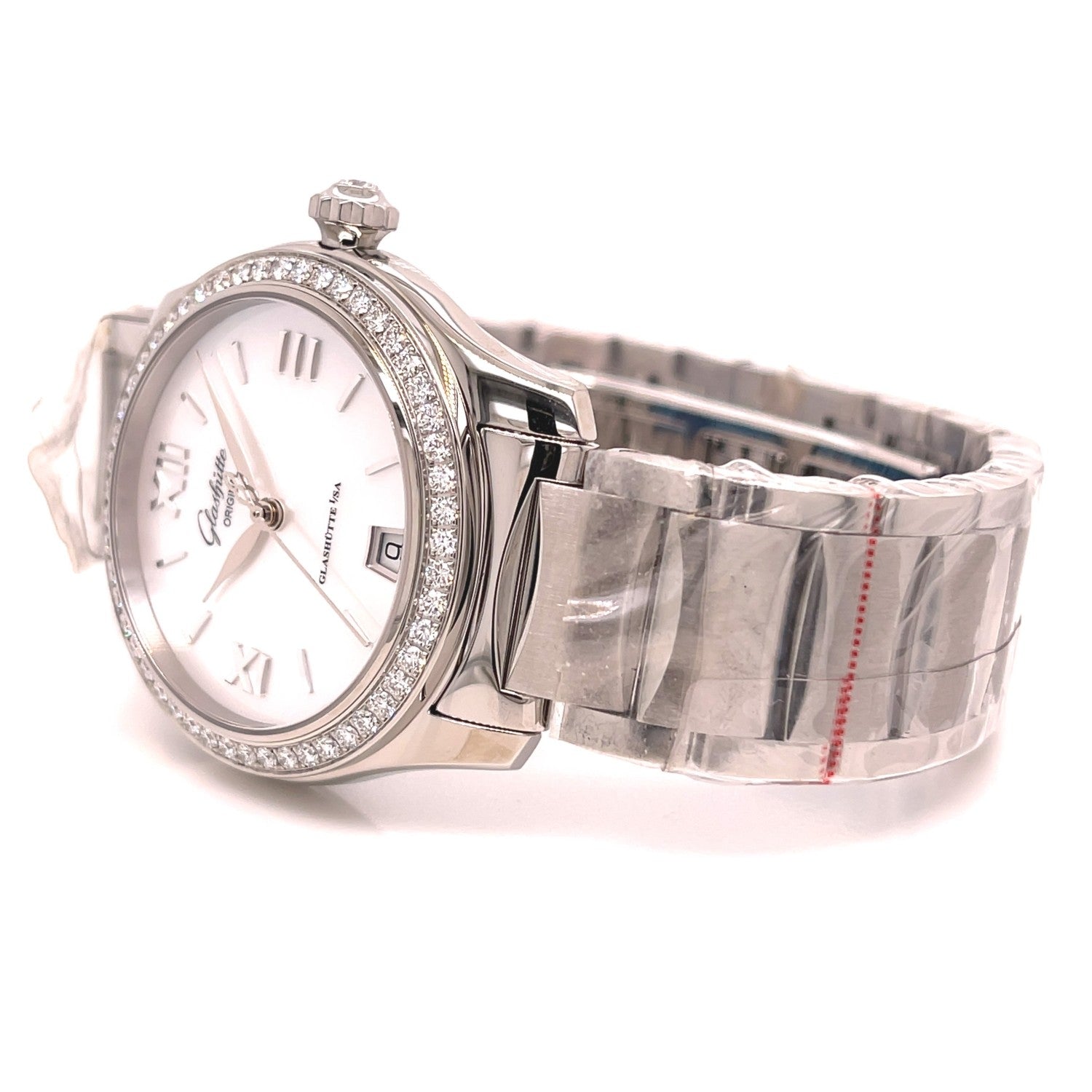 Glashutte Original Lady Serenade 36mm Diamond Bezel 1-39-22-08-22-34 - Beverly Hills Watch Company