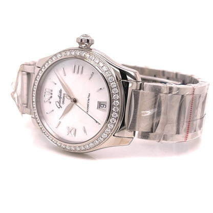 Glashutte Original Lady Serenade 36mm Diamond Bezel 1-39-22-08-22-34 - Beverly Hills Watch Company