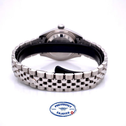 Rolex Datejust 28mm Fluted Bezel Dark Grey Jubilee 279174 XU8TMX - Beverly Hills Watch Company