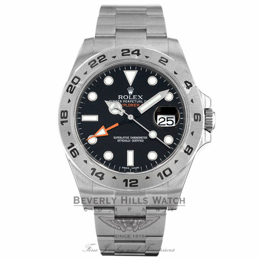 Rolex Explorer II 42MM Stainless Steel Black Dial 216570 Y136D6 - Beverly Hills Watch Company