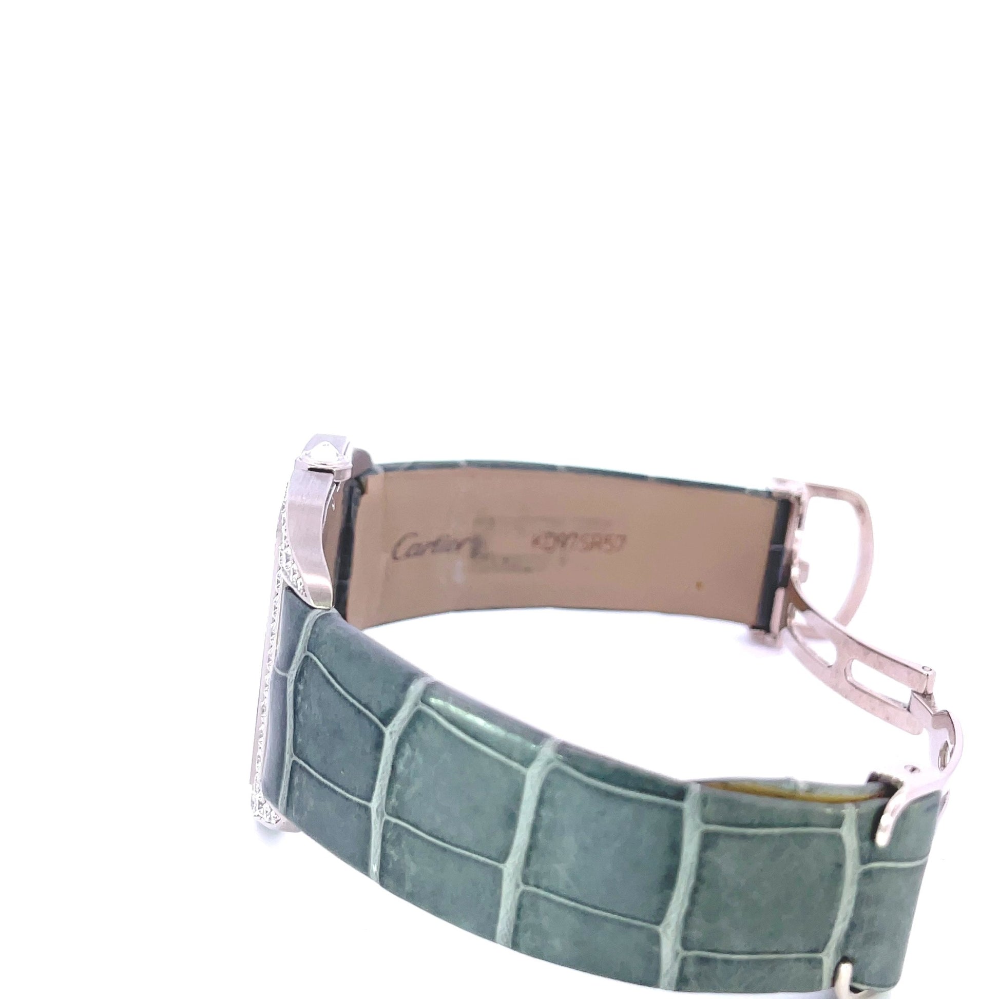 Cartier Dumont Large White Gold Diamond Bezel W2007051 - Beverly Hills Watch CompanyCartier Dumont Large White Gold Diamond Bezel W2007051 - Beverly Hills Watch Company