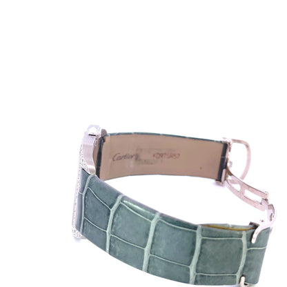 Cartier Dumont Large White Gold Diamond Bezel W2007051 - Beverly Hills Watch CompanyCartier Dumont Large White Gold Diamond Bezel W2007051 - Beverly Hills Watch Company