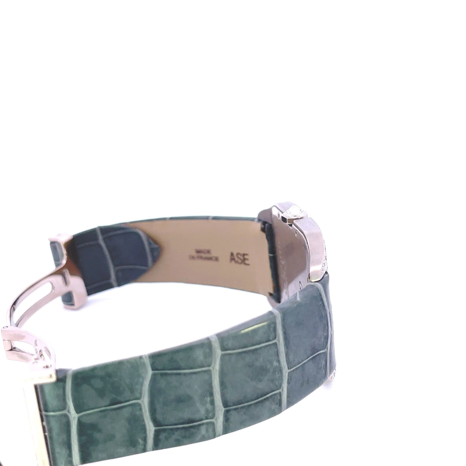 Cartier Dumont Large White Gold Diamond Bezel W2007051 - Beverly Hills Watch Company