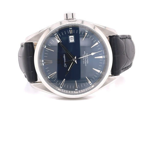 Omega Seamaster Aqua Terra 39.2mm Stainless Blue Dial 28038037 - Beverly Hills Watch Company