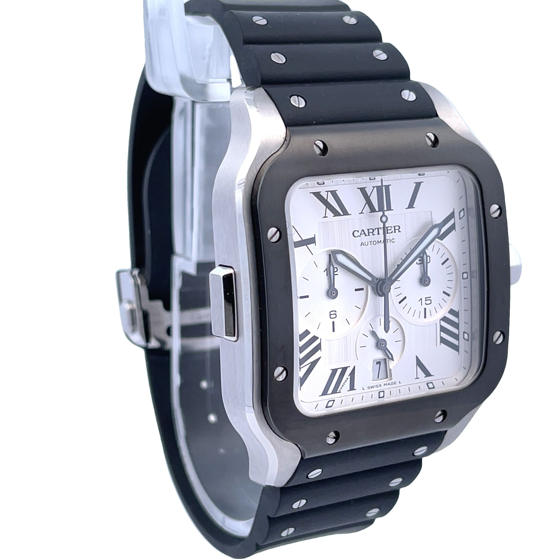 Cartier Santos De Cartier Chronograph WSSA0017 - Beverly Hills Watch Company