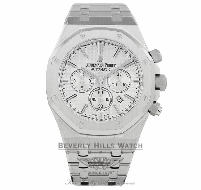 Audemars Piguet Royal Oak Chronograph Silver Dial 26320ST.OO.1220ST.02 WU2WY8 - Beverly Hills Watch Company