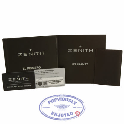 Zenith Chronomaster Open Power Reserve Black Dial Automatic 03.2080.4021/21.C496 YEN44X - Beverly Hills Watch