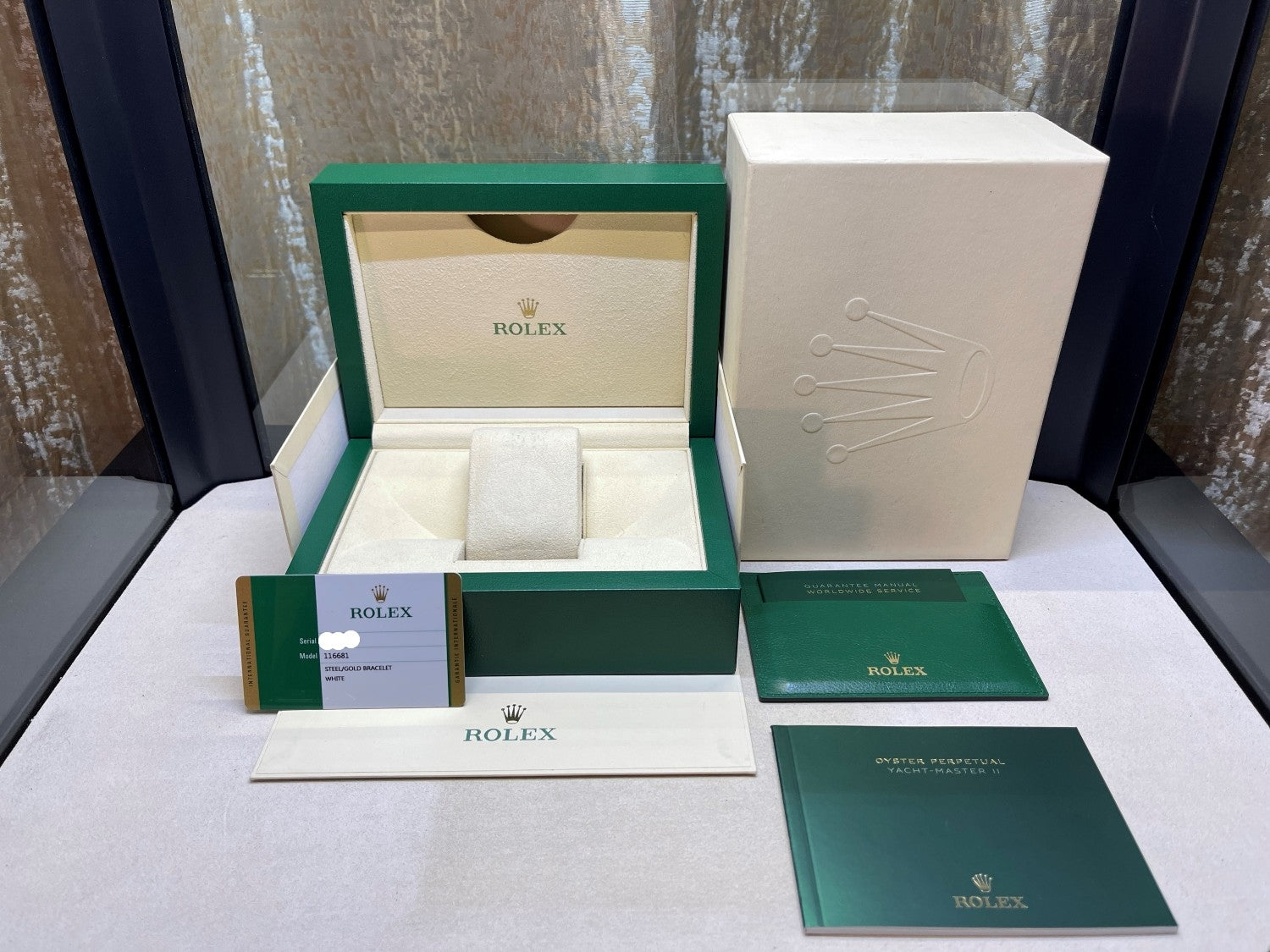 Rolex Yacht-Master II 44mm Rose Gold and Stainless Steel 116681 - Beverly Hills Watch Company