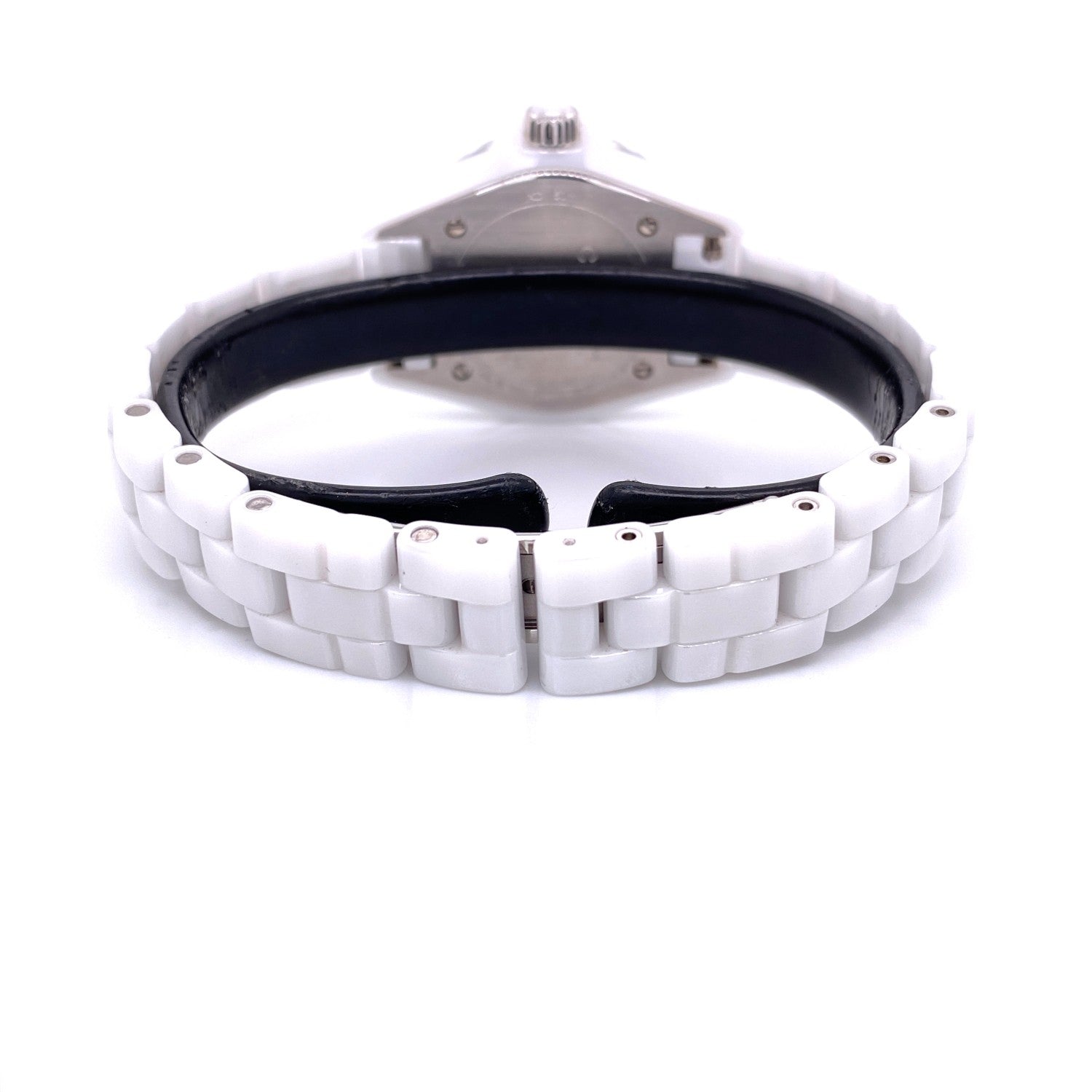 Chanel J-12 29mm White Ceramic Mother of Pearl Diamond Dial H2570 YPDDYR - Beverly Hills Watch Company