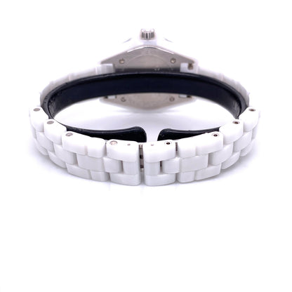 Chanel J-12 29mm White Ceramic Mother of Pearl Diamond Dial H2570 YPDDYR - Beverly Hills Watch Company