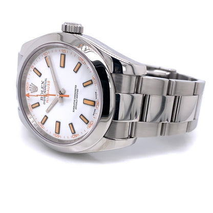 Rolex Milgauss 40mm White Dial Stainless Steel 116400 YRH9FT - Beverly Hills Watch Company