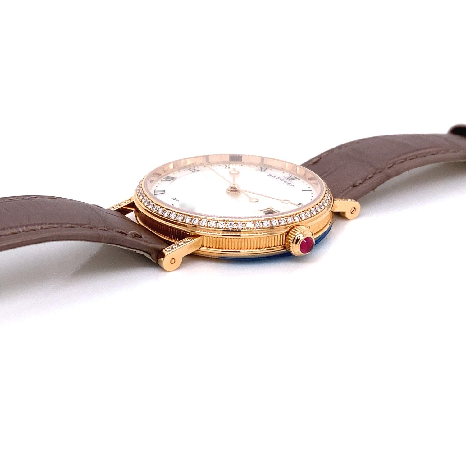 Breguet Classique Rose Gold 33.5mm Diamond Bezel 9068BR/52/976 - Beverly Hills Watch Company