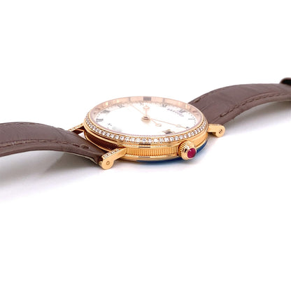 Breguet Classique Rose Gold 33.5mm Diamond Bezel 9068BR/52/976 - Beverly Hills Watch Company