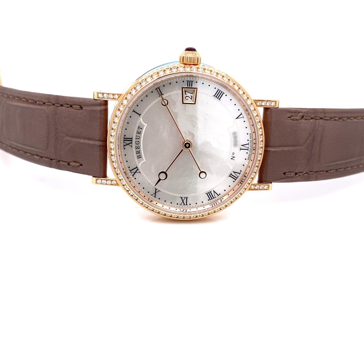 Breguet Classique Rose Gold 33.5mm Diamond Bezel 9068BR/52/976 - Beverly Hills Watch Company