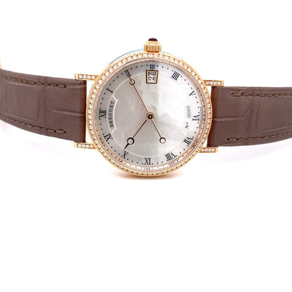 Breguet Classique Rose Gold 33.5mm Diamond Bezel 9068BR/52/976 - Beverly Hills Watch Company