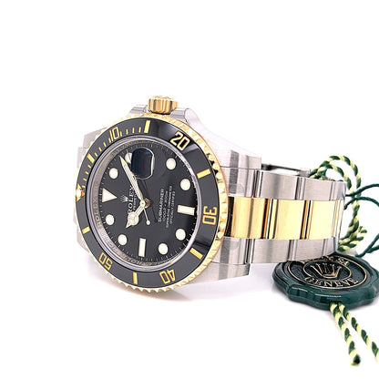 Rolex Submariner 41mm Yellow Gold and Stainless Black Ceramic Bezel 126613LN - Beverly Hills Watch Company