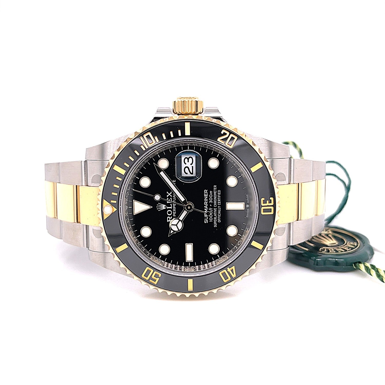 Rolex Submariner 41mm Yellow Gold and Stainless Black Ceramic Bezel 126613LN - Beverly Hills Watch Company
