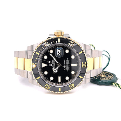 Rolex Submariner 41mm Yellow Gold and Stainless Black Ceramic Bezel 126613LN - Beverly Hills Watch Company