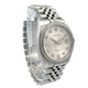 Rolex Datejust 36MM 18k White Gold Diamond Bezel Silver Floral Dial 116244 - Beverly Hills Watch Company