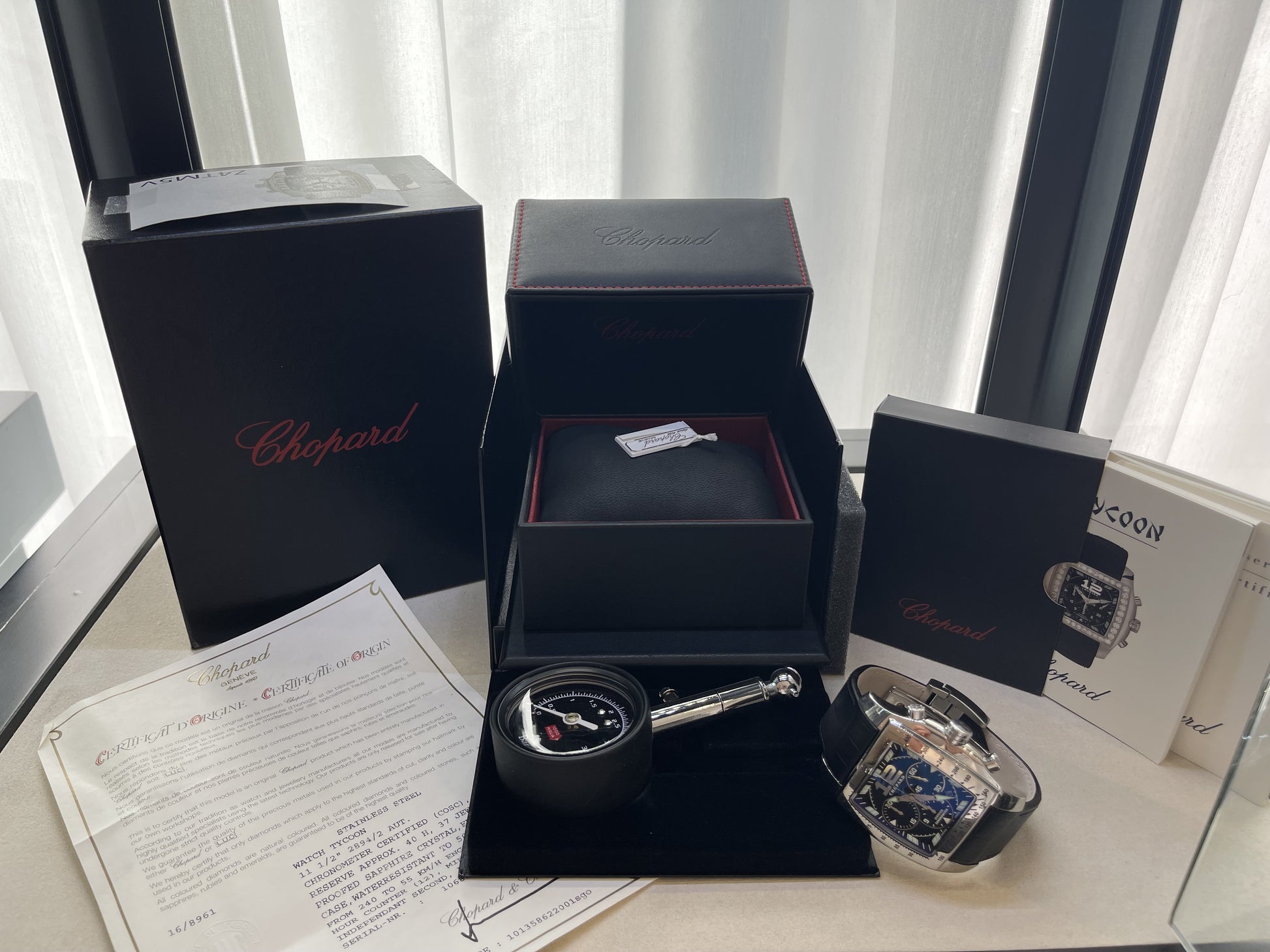Chopard Mille Miglia Tycoon Chronograph Stainless Steel Black Dial 168961-3001 - Beverly Hills Watch Company