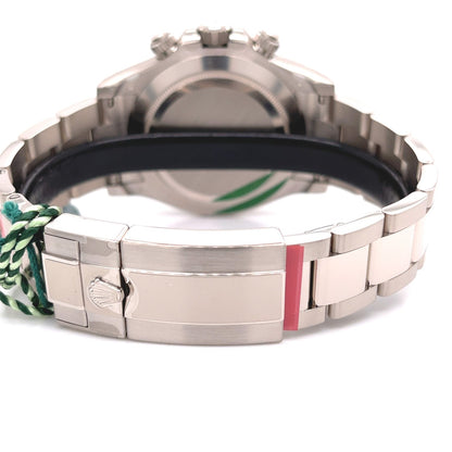 Rolex Daytona Chronograph 18K White Gold Oyster Bracelet Blue Dial 116509 ZEFVN1 - Beverly Hills Watch