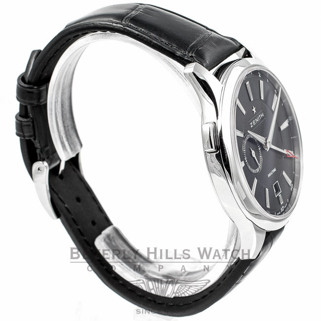 Zenith Captain Elite Dual Time GMT Watch 03.2130.682.22.C493 Beverly Hills Watch Company