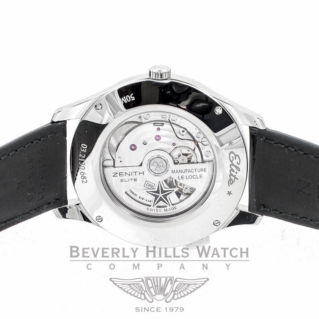 Zenith Captain Elite Dual Time GMT Watch 03.2130.682.22.C493 Beverly Hills Watch Company