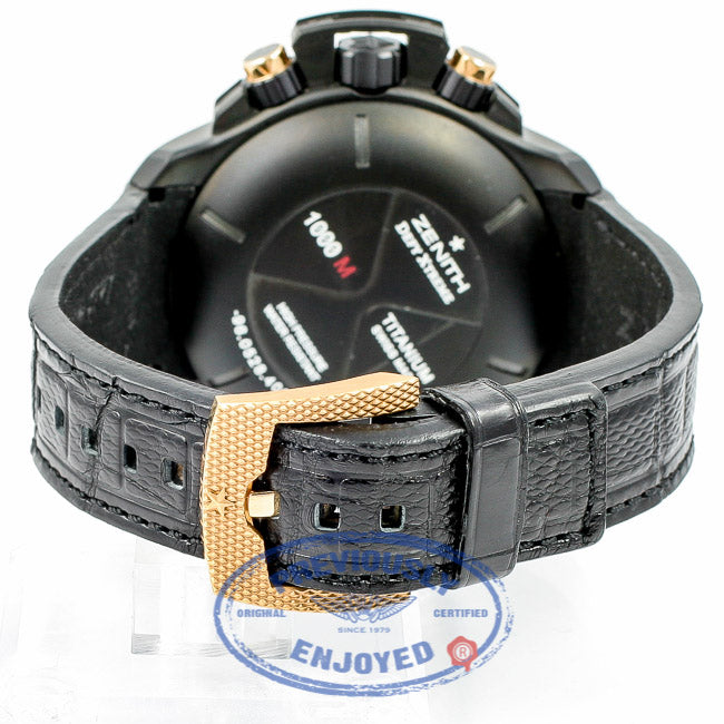 Zenith Defy Extreme Rose Gold Titanium El Primero Chronograph Watch 96.0518.685/21.R642 Beverly Hills Watch Company Watches