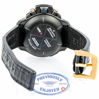 Zenith Defy Extreme Rose Gold Titanium El Primero Chronograph Watch 96.0518.685/21.R642 Beverly Hills Watch Company Watches