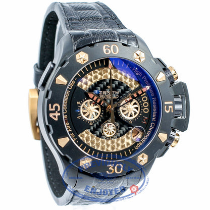 Zenith Defy Extreme Rose Gold Titanium El Primero Chronograph Watch 96.0518.685/21.R642 Beverly Hills Watch Company Watches