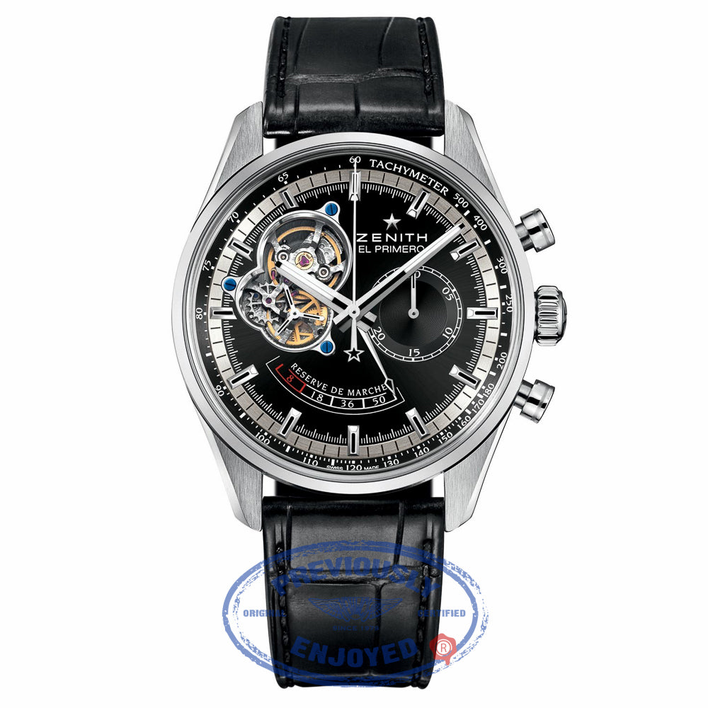 Zenith Chronomaster Open Power Reserve Black Dial Automatic 03.2080.4021/21.C496 YEN44X - Beverly Hills Watch