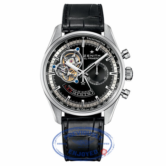 Zenith Chronomaster Open Power Reserve Black Dial Automatic 03.2080.4021/21.C496 YEN44X - Beverly Hills Watch