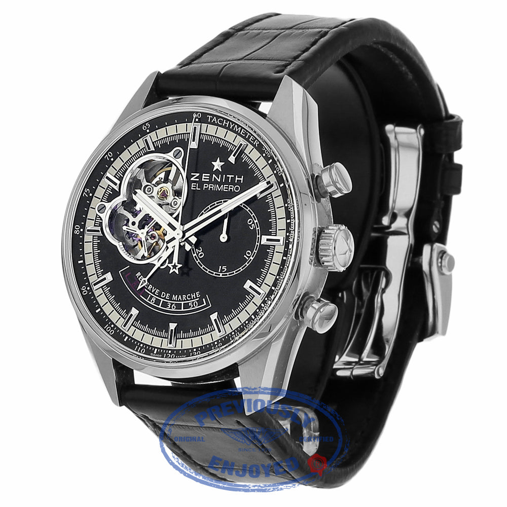 Zenith Chronomaster Open Power Reserve Black Dial Automatic 03.2080.4021/21.C496 YEN44X - Beverly Hills Watch