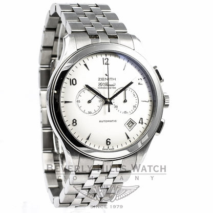 Zenith Elite EL Primero Chronograph Stainless Steel Watch 03.0520.4002 Beverly Hills Watch Company