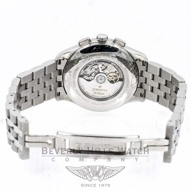 Zenith Elite EL Primero Chronograph Stainless Steel Watch 03.0520.4002 Beverly Hills Watch Company