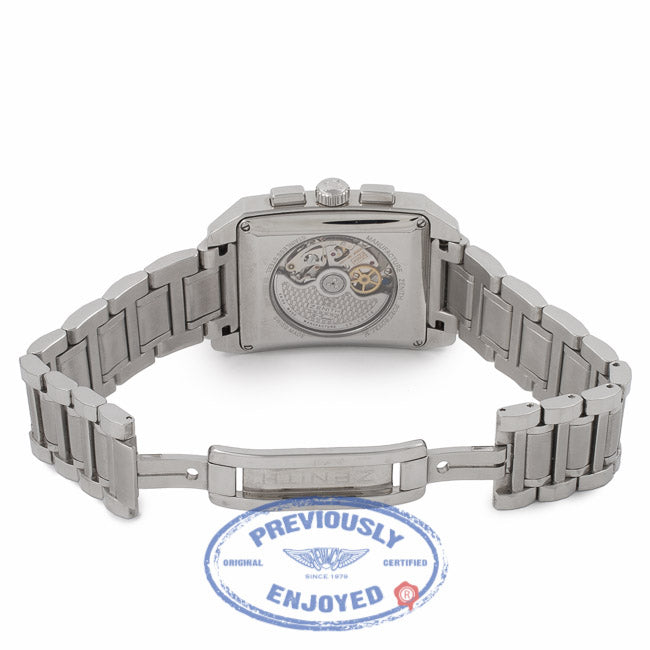 Zenith El Primero Grande Port Royal Rectangle Chronograph Stainless Steel Black Dial 03.0550.400/22.M550 BC3T6G - Beverly Hills Watch Store Watch Store