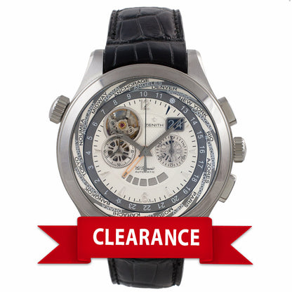 Zenith Grande Class Traveller Multicity 46MM Gents Automatic Stainless Steel 03.0520.4037/01C 19208 - Beverly Hills Watch Company Watch Store