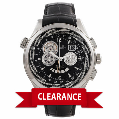 Zenith Grande Class Traveller Multicity 46MM Gents Automatic Stainless Steel 03.0520.4037/22C 19209 - Beverly Hills Watch Company Watch Store