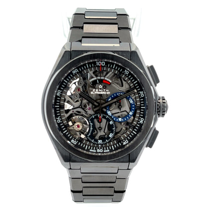 Zenith Defy El Primero 21 Black Ceramic 44mm 49.9000.9004/78 M9000 - Beverly Hills Watch Company