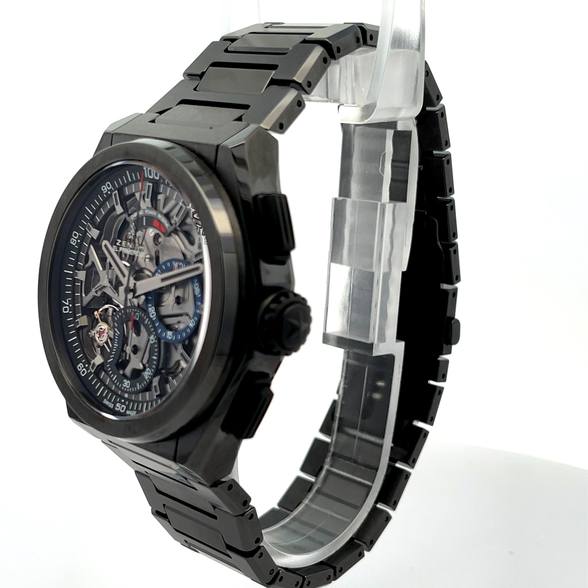 Zenith Defy El Primero 21 Black Ceramic 44mm 49.9000.9004/78 M9000 - Beverly Hills Watch Company