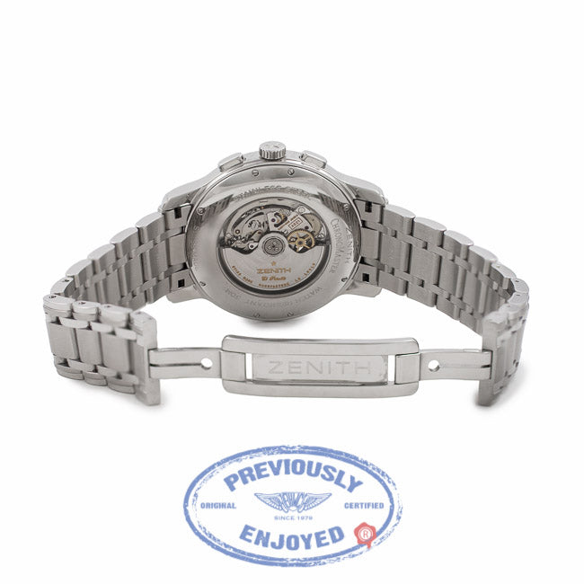 Zenith Chronomaster Open XXT Black Dial Stainless Steel 0312604021.21M Q3CQPL - Beverly Hills Watch Company Watch Store