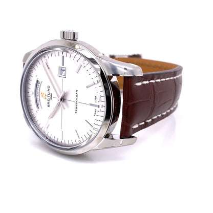 Breitling Transocean Day & Date 43mm Stainless Steel Auto A4531012/G751-739P ZHZAZM
