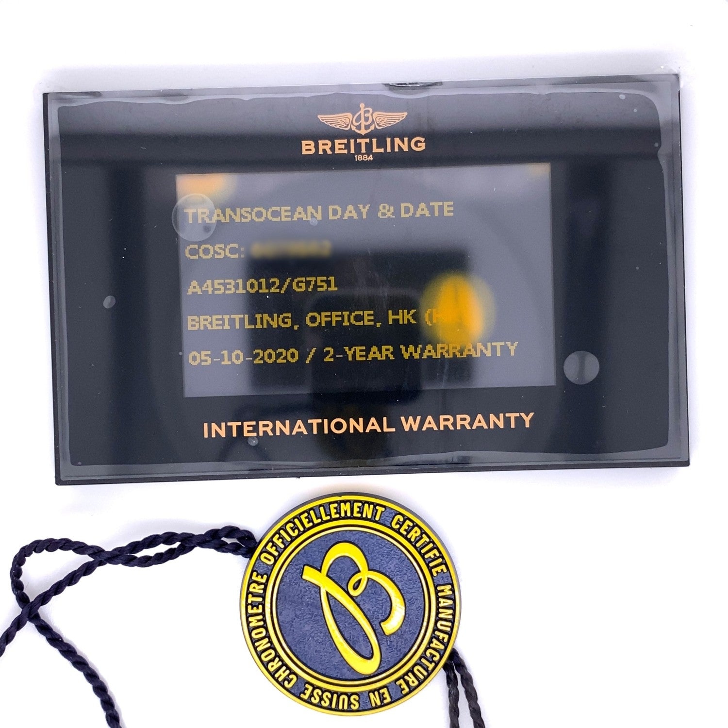 Breitling Transocean Day & Date 43mm Stainless Steel Auto A4531012/G751-739P ZHZAZM