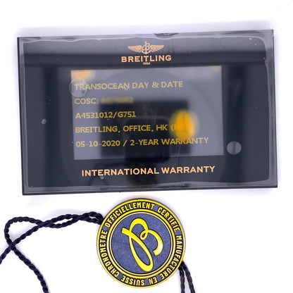 Breitling Transocean Day & Date 43mm Stainless Steel Auto A4531012/G751-739P ZHZAZM