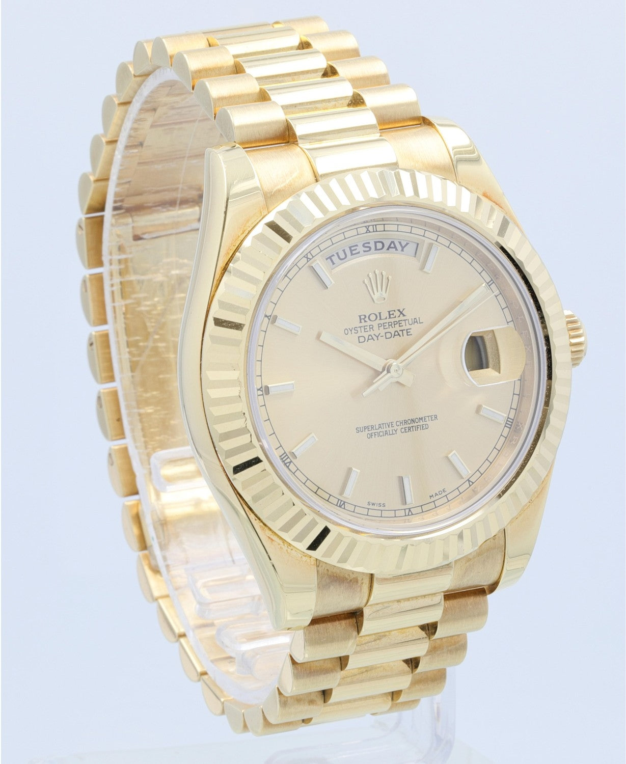 Rolex Day-Date II President 41MM Yellow Gold 218238 - Beverly Hills Watch Company