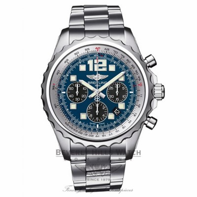 Breitling Chronospace Professional III Blue Dial 46MM Stainless Steel A2336035/C833 HLM6EW - Beverly Hills Watch Company Watch Store