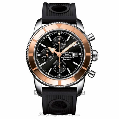 Breitling Superocean Heritage Chronograph Stainless Steel Rubber Strap U1332012/B908 6T2UP2 - Beverly Hills Watch Company Watch Store